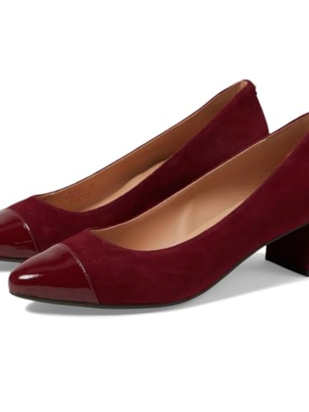 Waterproof Leather Block Heel Pump Superfoam Cushioned Work